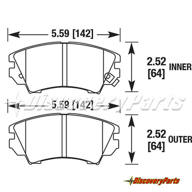 Carbotech CT1404 Brake Pads - Camaro (5th Gen)